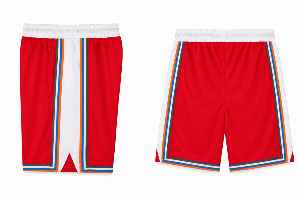 Men's Basketball Shorts – FLMS 0725-MCP/RED