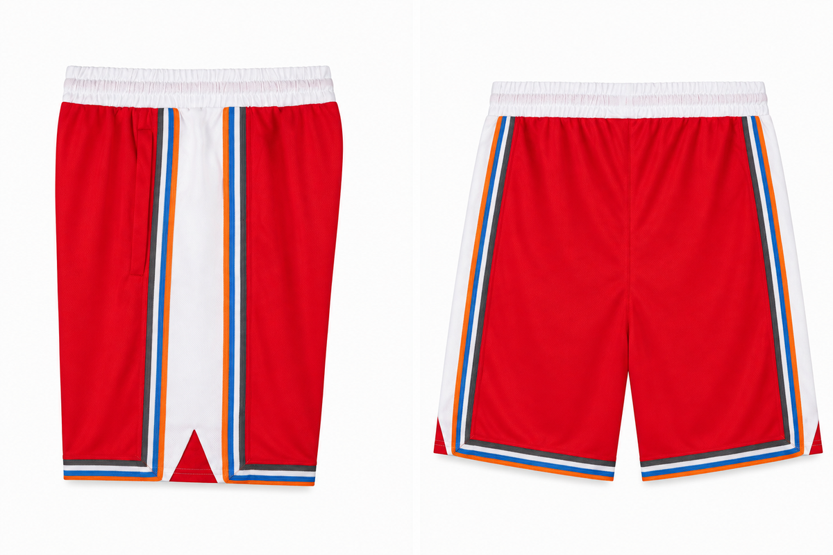 Men's Basketball Shorts – FLMS 0725-MCP/RED
